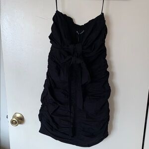 BNWT Drapped Mini Black Dress by ZARA